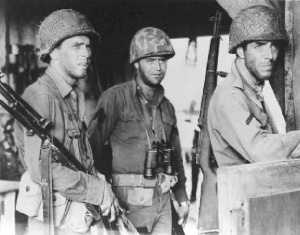 Jack Hogan, Vic Morrow, and Pierre Jalbert
