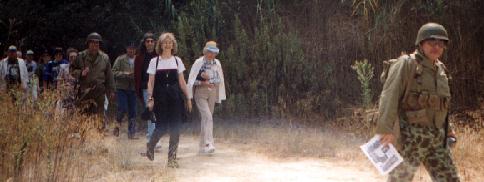 Dodger leads his patrol through Franklin Canyon